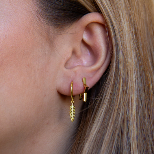 Aros Pluma - (Plata de Ley 925) - Mimiló