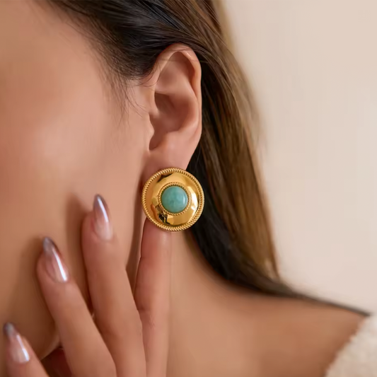 Pendientes Mallorca Turquesa - (Acero Quirúrgica Waterproof)