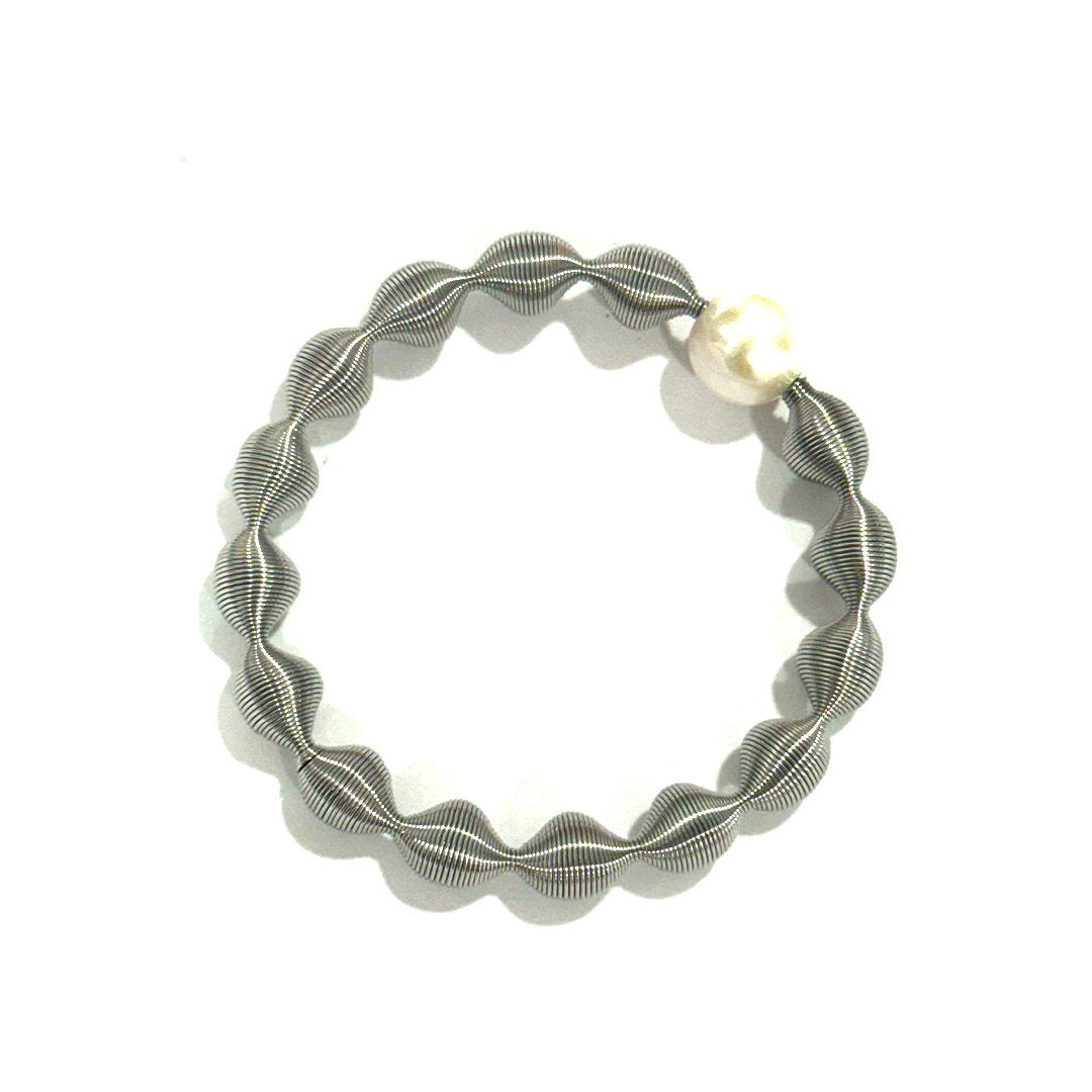 Pulsera Superondas Bola Perla - (Acero Quirúrgico)