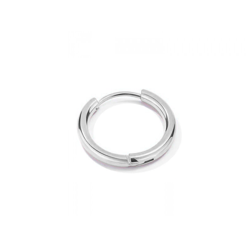 Gran Aro Liso Plata 13mm - (Plata de Ley 925) - Mimiló