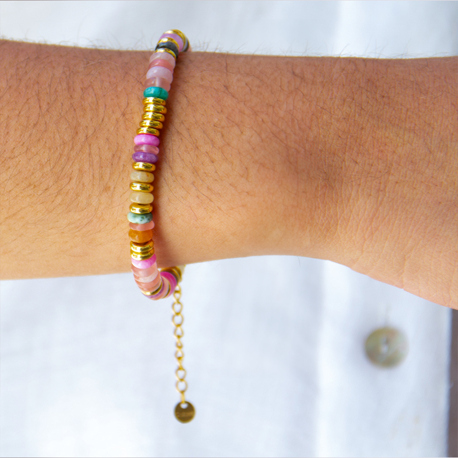 Pulsera Júpiter - (Petra: Acero Quirúrgico Waterproof y Piedras) - Mimiló