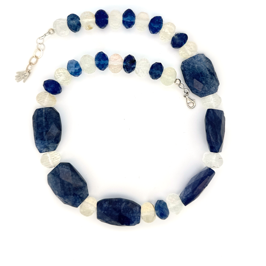 Collar Cuarzo Azul - (Petra: Plata de Ley 925 y Piedras)