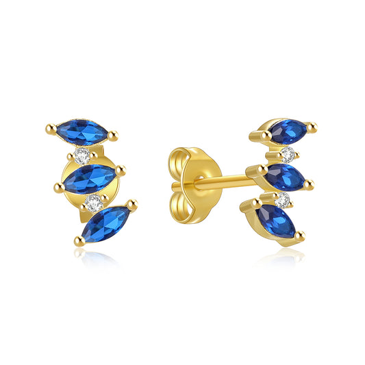 Pendientes Alegra Azules - (Plata de Ley 925)