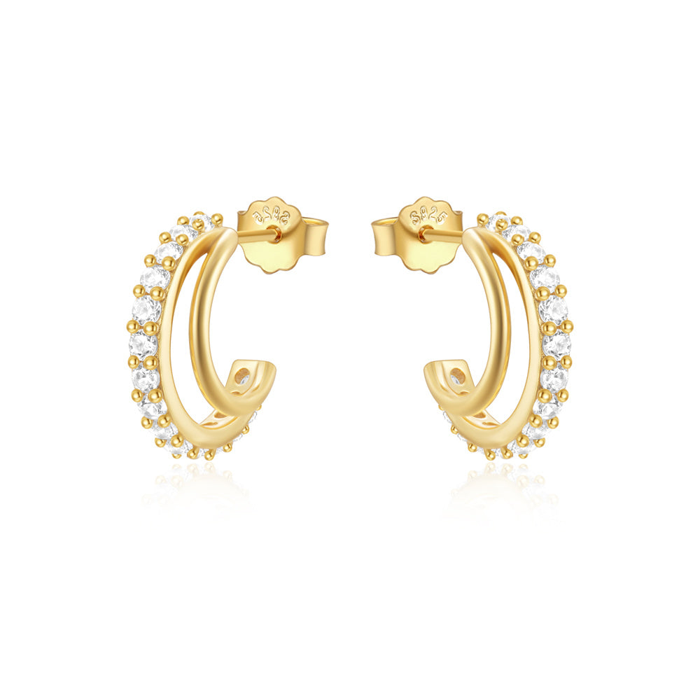 Pendientes Rhin - (Plata de Ley 925)