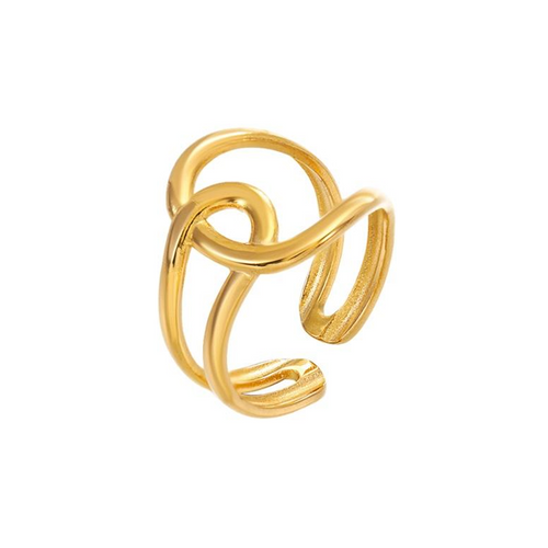 Anillo Dogo Oro - (Acero Quirúrgico Waterproof) - Mimiló