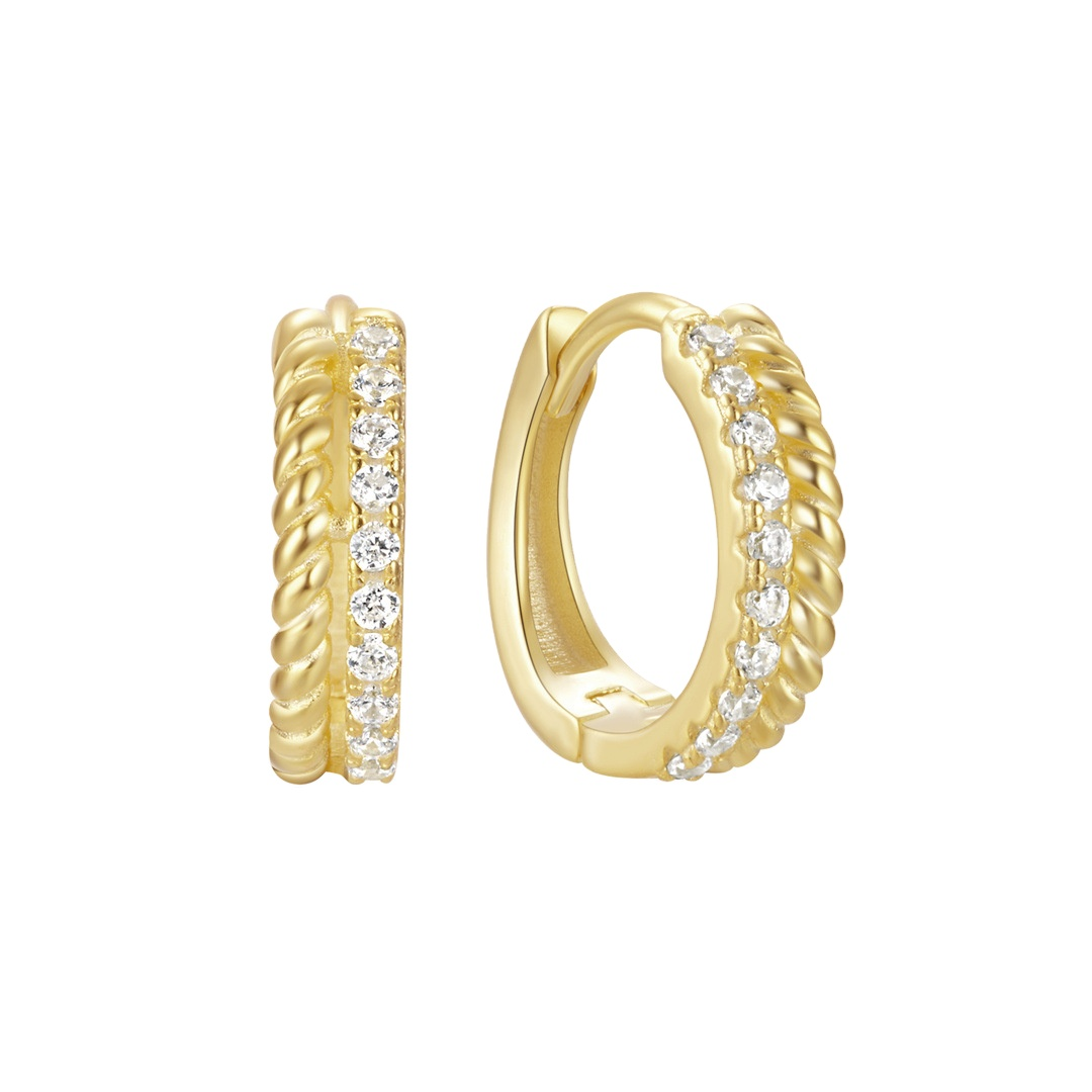 Aros Belinda Oro - (Plata de Ley 925)