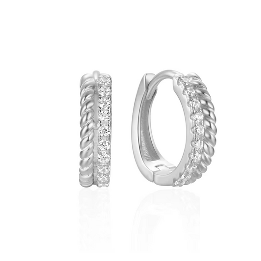 Aros Belinda - (Plata de Ley 925)
