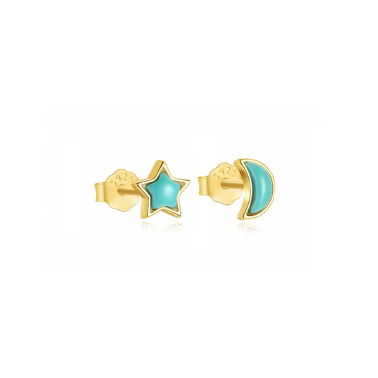Pendientes Night Blue - (Plata de Ley 925)
