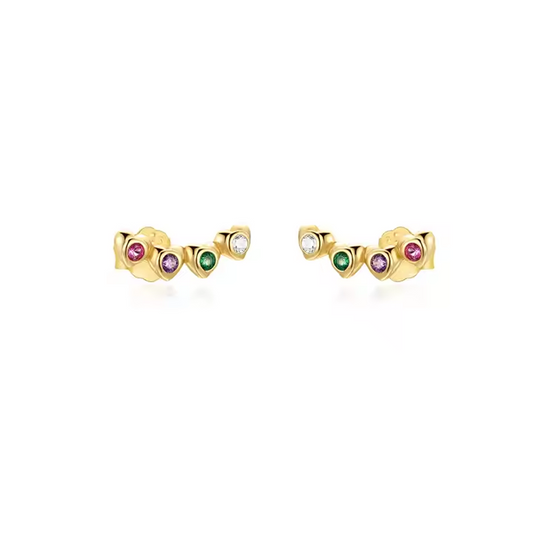 Pendientes Juncal Colores - (Plata de Ley 925)