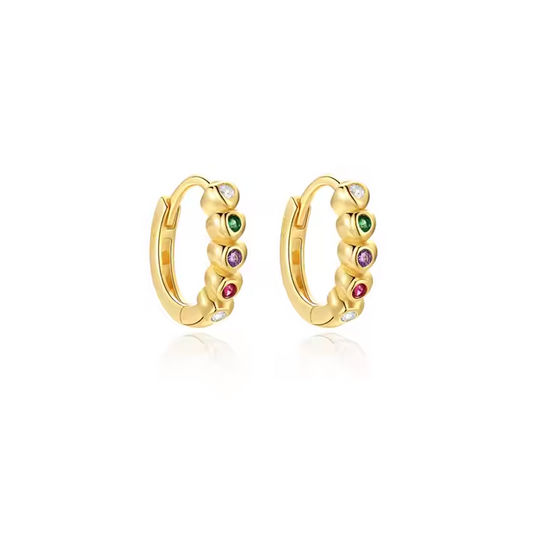 Pendientes Mariana Colores - (Plata de Ley 925)