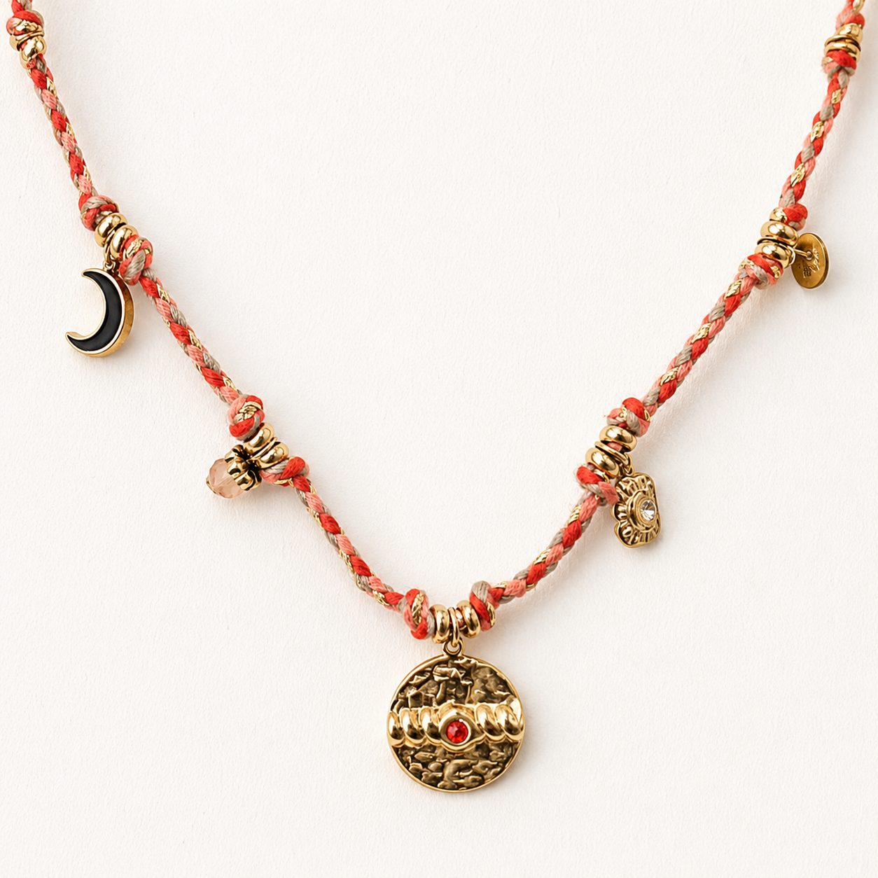 Collar Tabarca Coral - (Acero Quirúrgico Waterpoof)