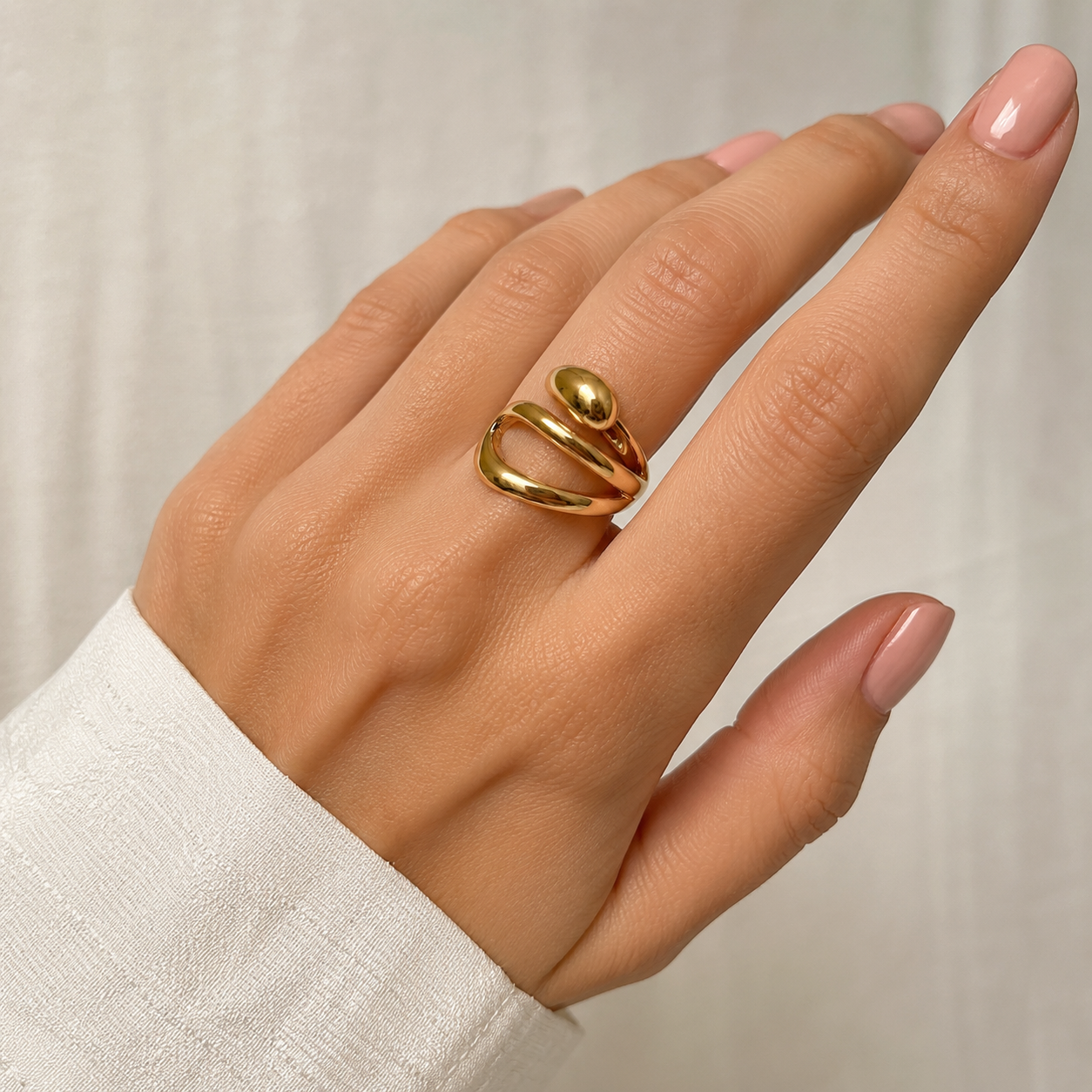 Anillo Bichón - (Acero Quirúrgico Waterproof)