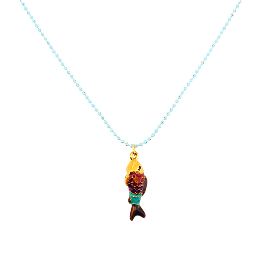 Collar Pez Solitario - (Acero Quirúrgico Waterproof)
