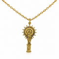 Collar Virgen Pilar 2cm - (Acero Quirúrgico Waterproof)