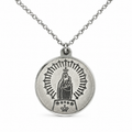 Collar Virgen Chapita Silver - (Acero Quirúrgico Waterproof)
