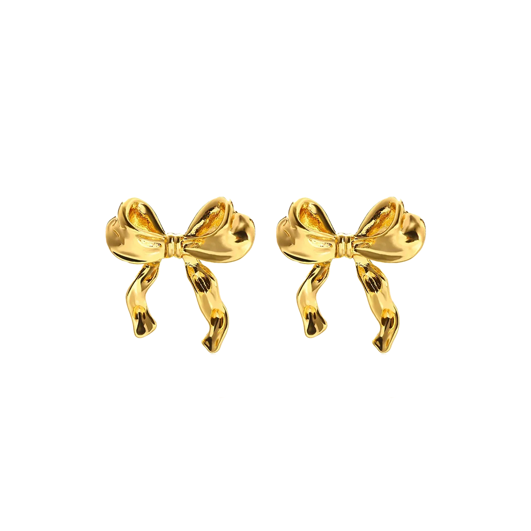 Pendientes Lacito Oro - (Plata de Ley 925)
