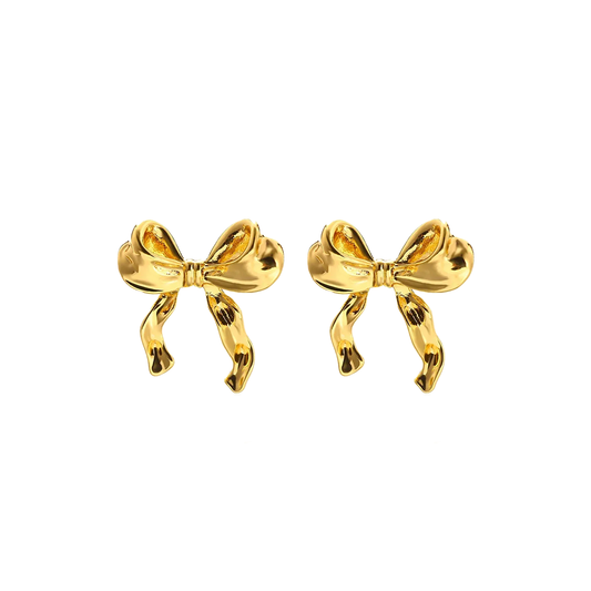 Pendientes Lacito Oro - (Plata de Ley 925)