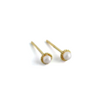 Pendientes Perla Bielsa 3mm - (Plata de Ley 925) - Mimiló