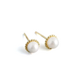 Pendientes Perla Bielsa 5mm - (Plata de Ley 925) - Mimiló