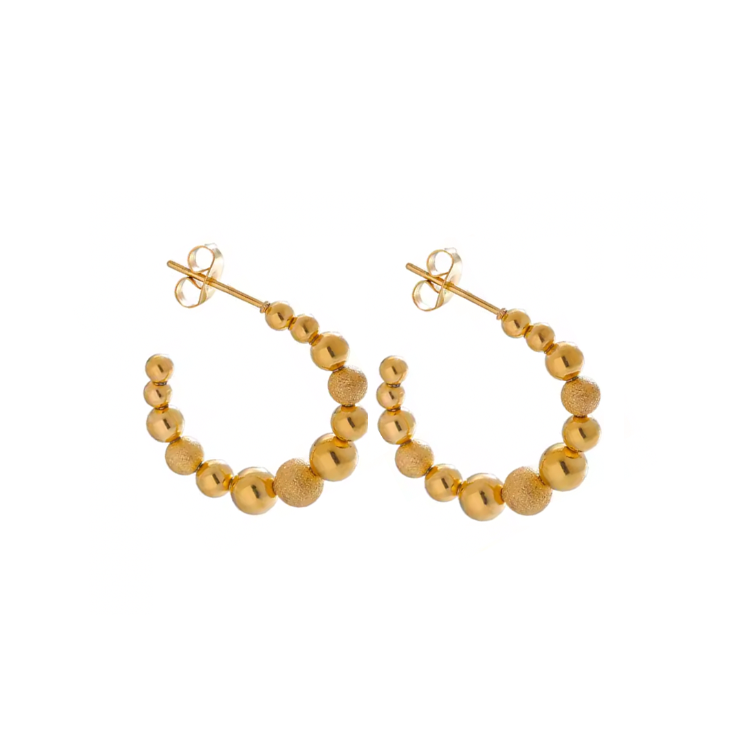 Aros Nicole Oro - (Acero Quirúrgico Waterproof) (Copia)