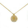 Collar Virgen Del Pilar Circonitas Blancas - (Acero Quirúrgico Waterproof) - Mimiló