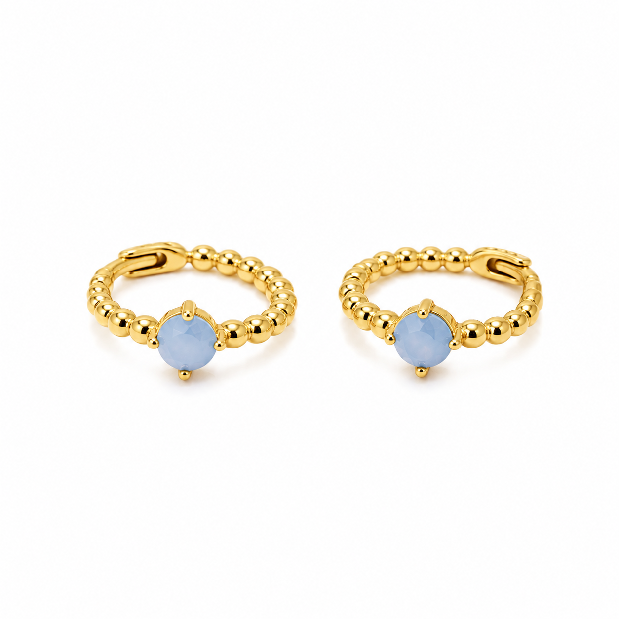 Pendientes Ninfa Azul Cielo - (Plata de Ley 925)