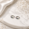 Pendientes Mini Circo Plateado - (Plata de Ley 925) - Mimiló