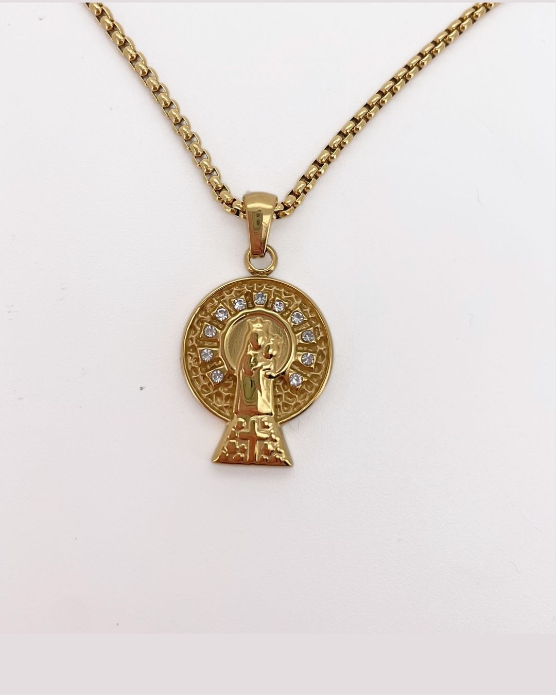 Medalla Vírgen del Pilar Manto Brilli Pequeña