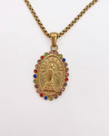 Medalla Vírgen del Pilar Ovalada Colores