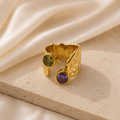 Anillo Daniela Oro - (Acero Quirúrgico Waterproof)