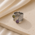 Anillo Daniela Plata - (Acero Quirúrgico Waterproof)