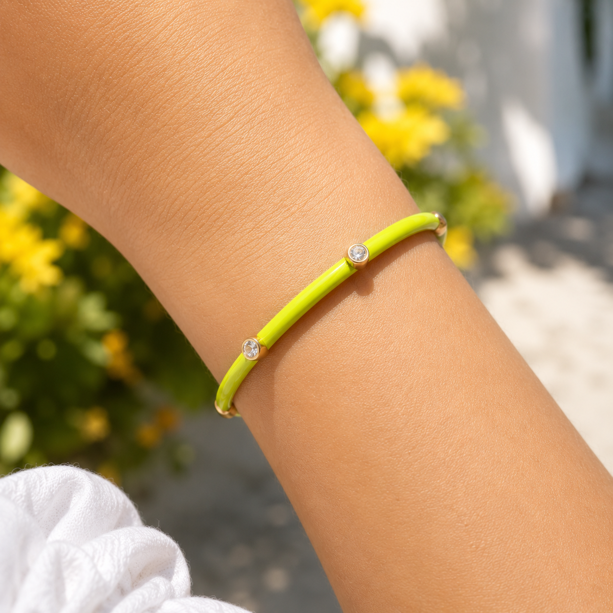 Pulsera Esmalte New Flúor - (Acero Quirúrgico Waterpoof)