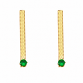 Pendientes Sena Verde - (Acero Quirúrgico Waterproof)