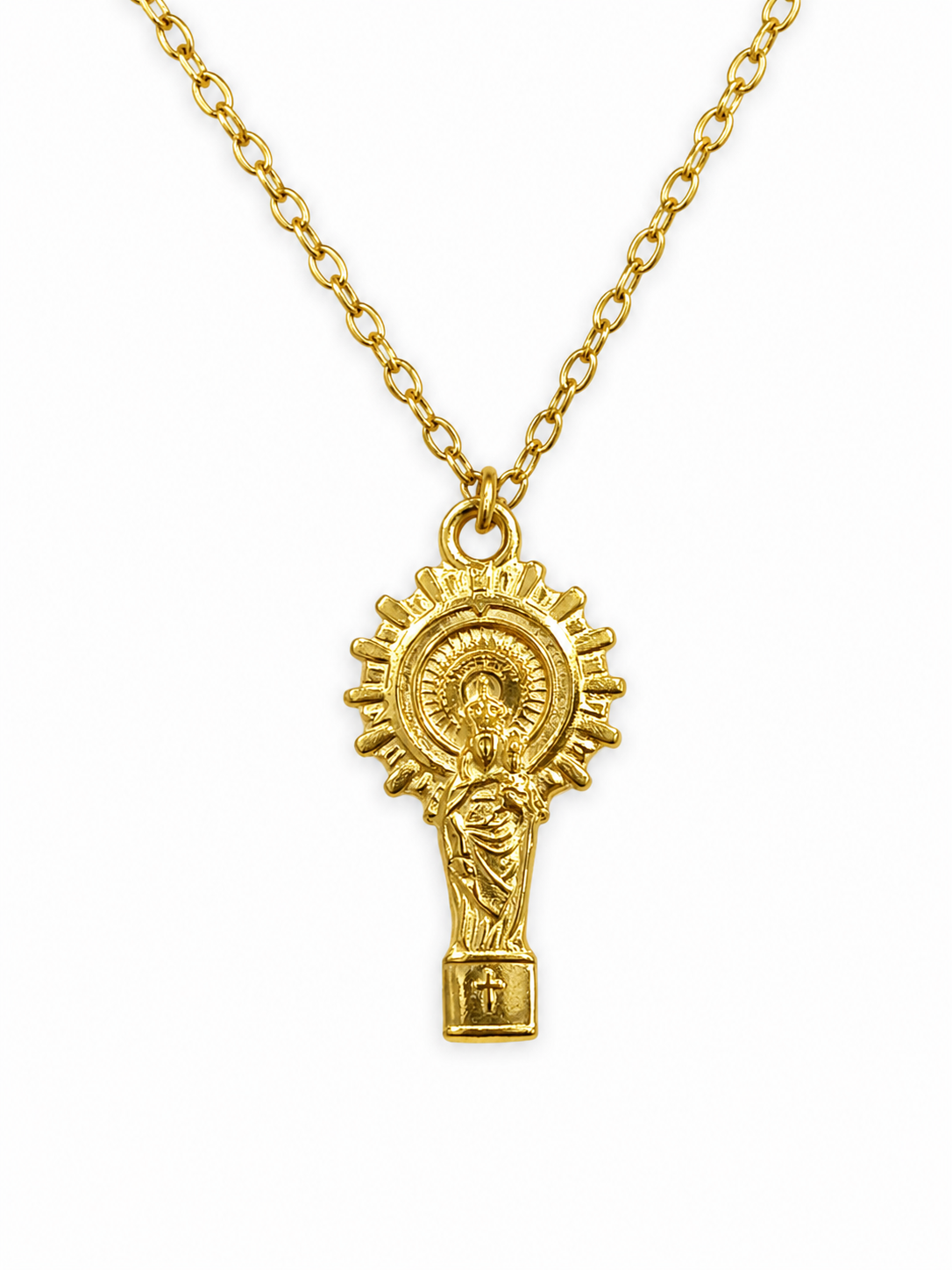 Collar Virgen New Columna - (Acero Quirúrgico Waterproof)