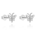 Pendientes Maripositas Plata Brilli