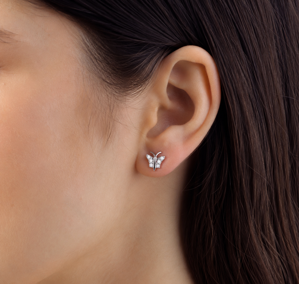 Pendientes Maripositas Plata Brilli