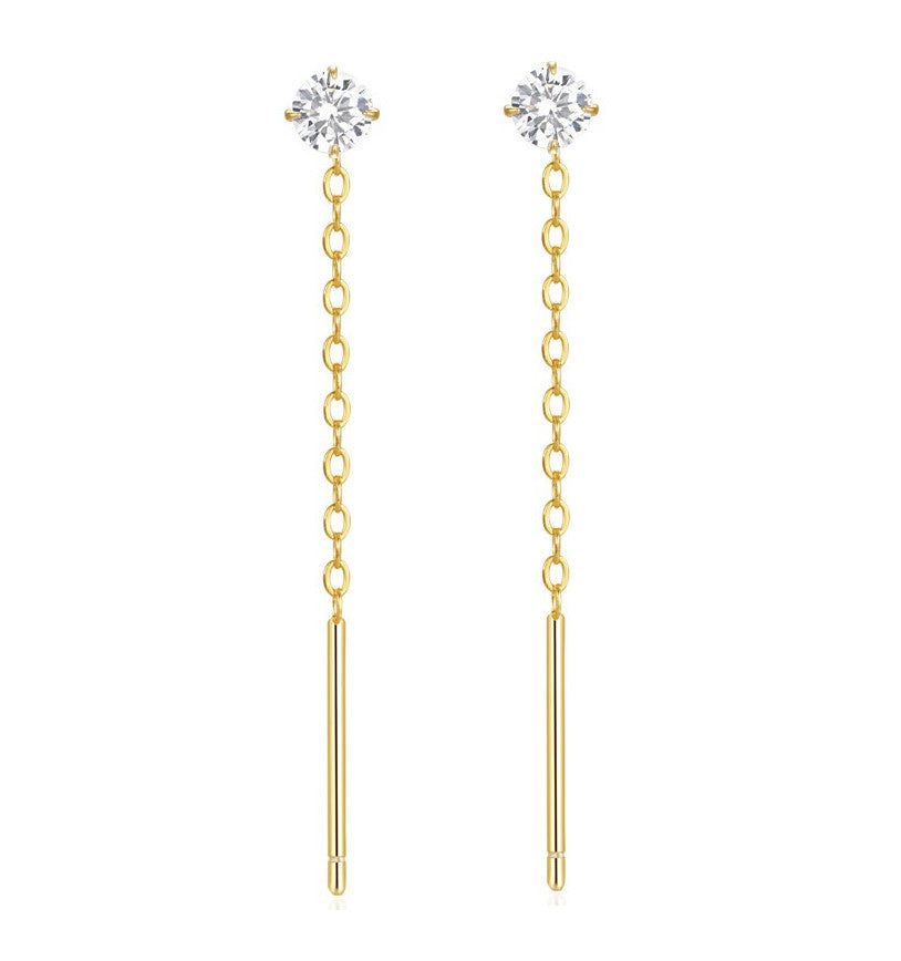 Pendientes  Vicky Tamaño M - (Plata de Ley 925)