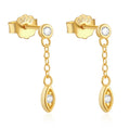 Pendientes Danubio Oro - (Plata de Ley 925)