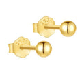Pendientes Mini Bolita - (Plata de Ley 925)