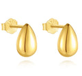 Pendientes New Gotita Oro - (Plata de Ley 925)