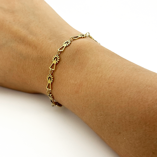 Pulsera Virgen Del Pilar Cadenas - (Acero Quirúrgico Waterproof)