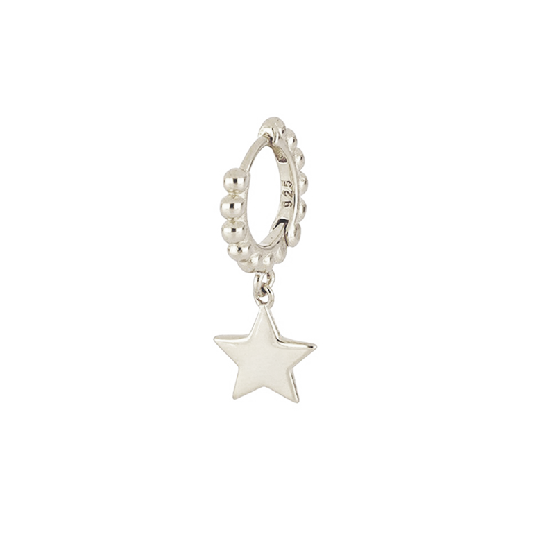 Aros Boli Star Plata - (Plata de Ley 925) - Mimiló