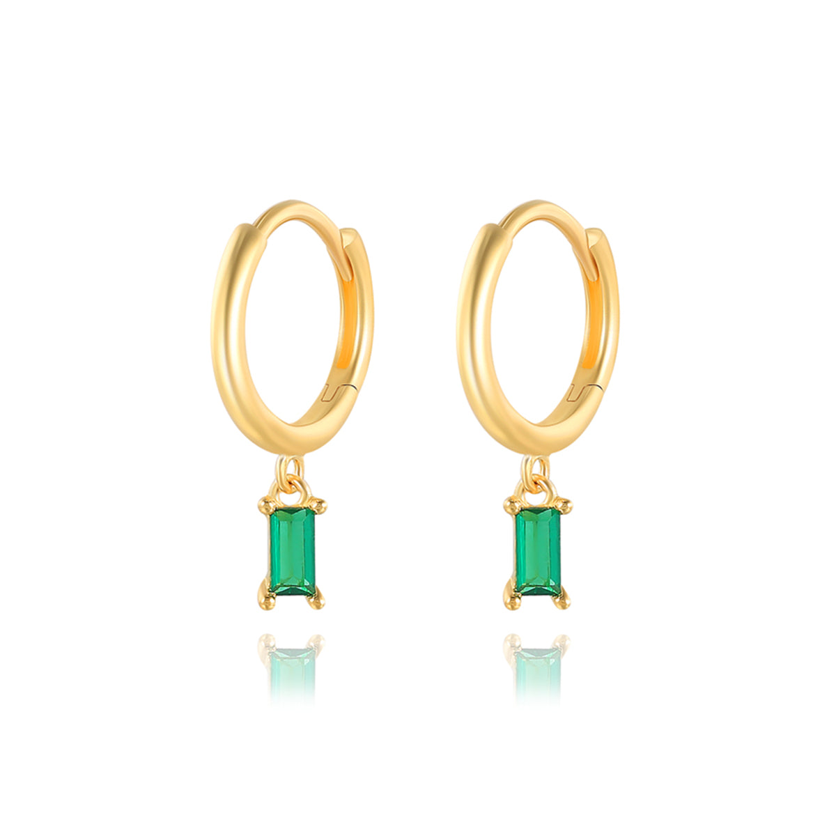 Pendiente Pilar Verdes - (Plata de Ley 925) - Mimiló