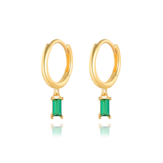 Pendiente Pilar Verdes - (Plata de Ley 925) - Mimiló