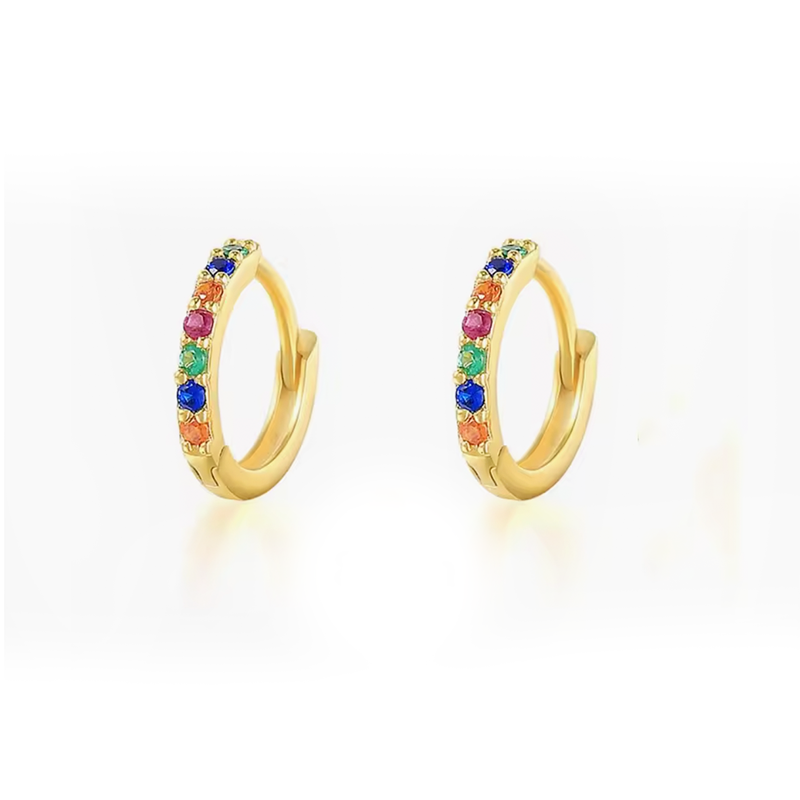 Aros Circo Gold - (Plata de Ley 925) - Mimiló