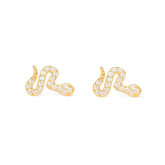 Pendientes Brilli Snake - (Plata de Ley 925) - Mimiló