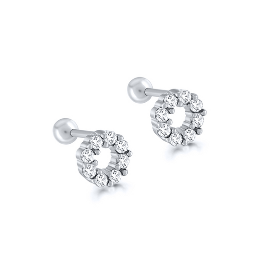 Pendientes Coco Plata - (Plata de Ley 925) - Mimiló