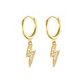 Aros Rayitos Oro - (Plata de Ley 925) - Mimiló