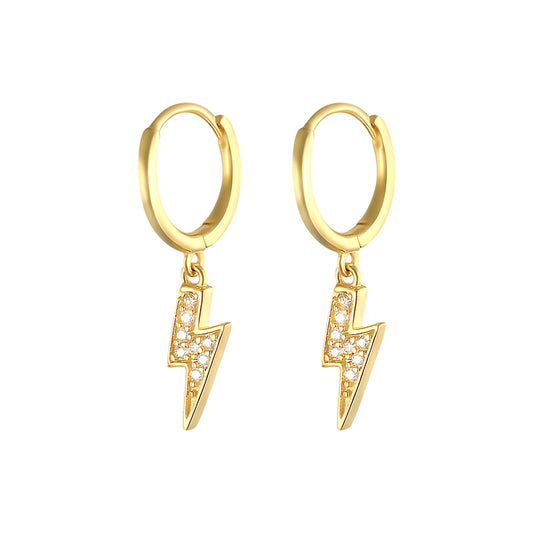 Aros Rayitos Oro - (Plata de Ley 925) - Mimiló