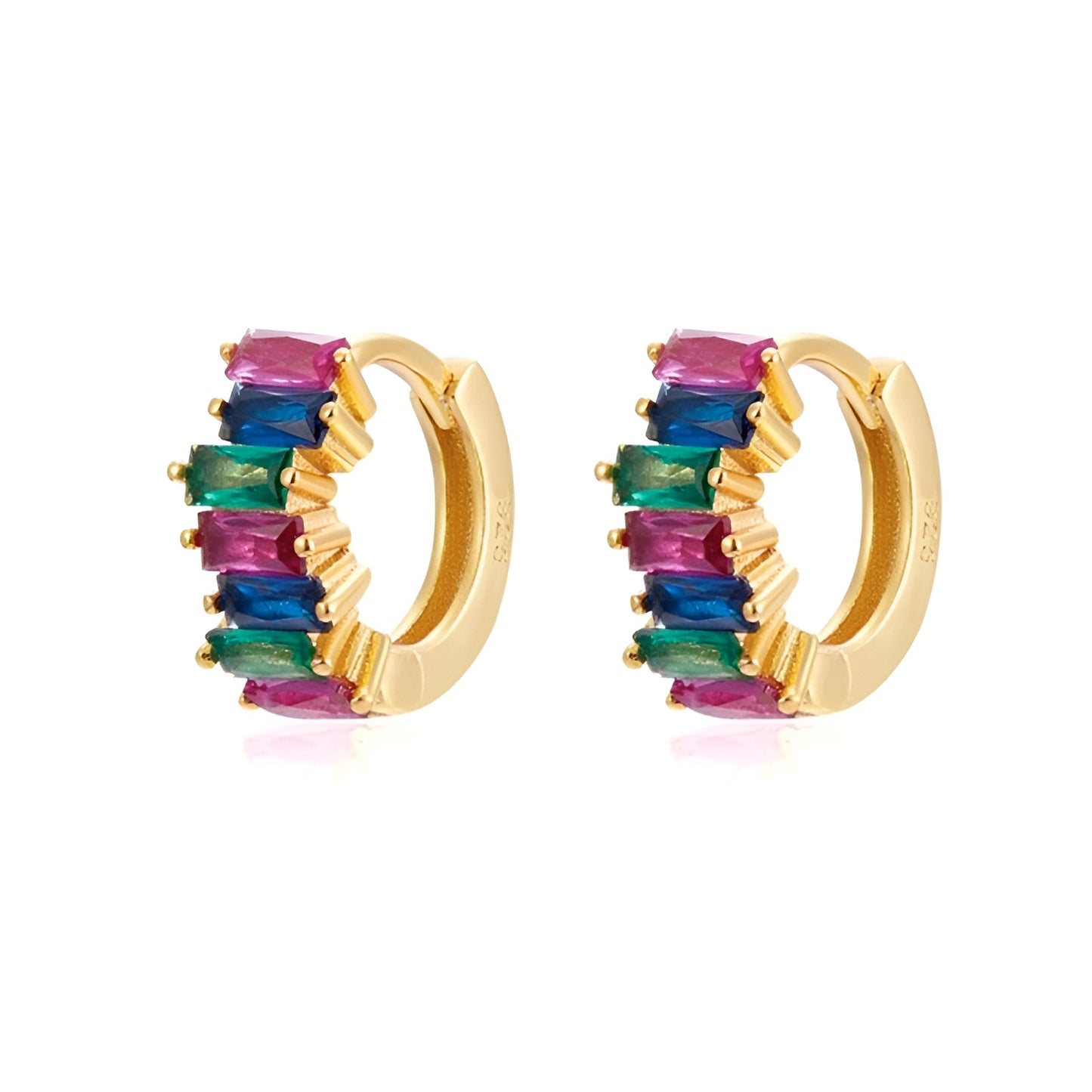 Aros colorines - (Plata de Ley 925) - Mimiló